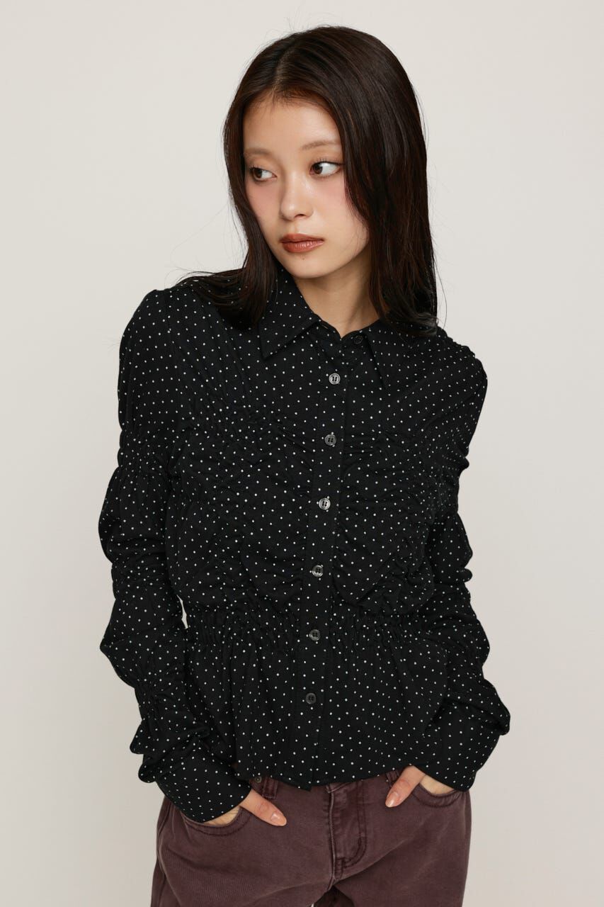 SLY「RANDOM SHIRRING CUT トップス」|シャツ・ブラウス|