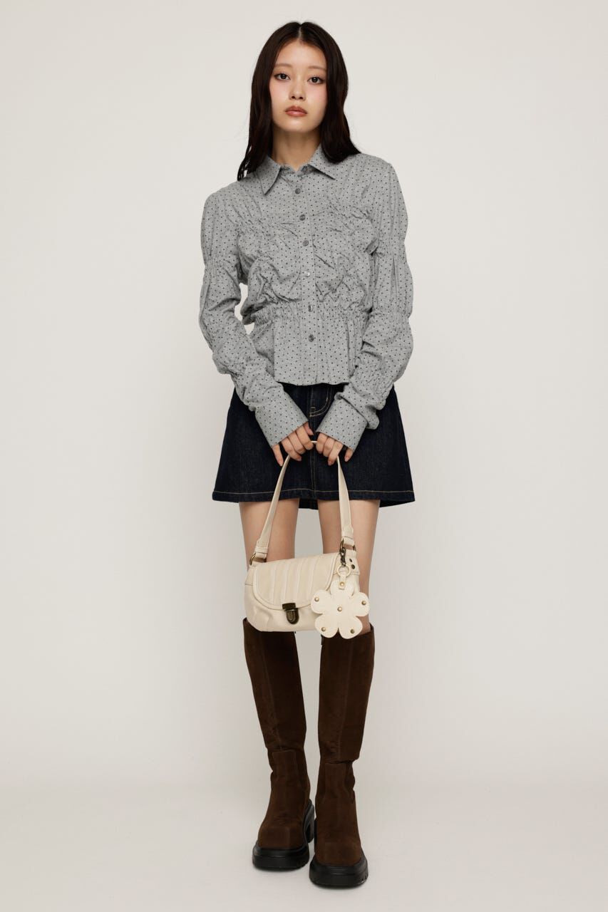 SLY「RANDOM SHIRRING CUT トップス」|シャツ・ブラウス|