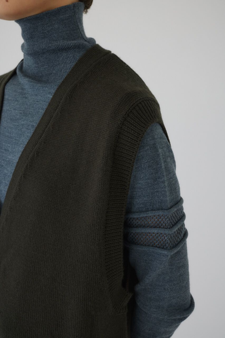 RIM.ARK 「4type long knit vest」|ダウンベスト・ベスト|