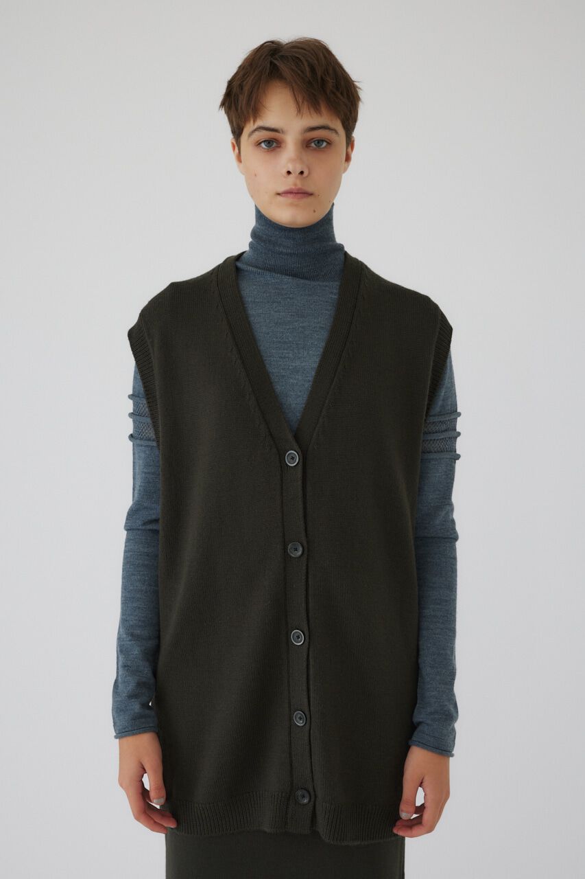RIM.ARK 「4type long knit vest」|ダウンベスト・ベスト|