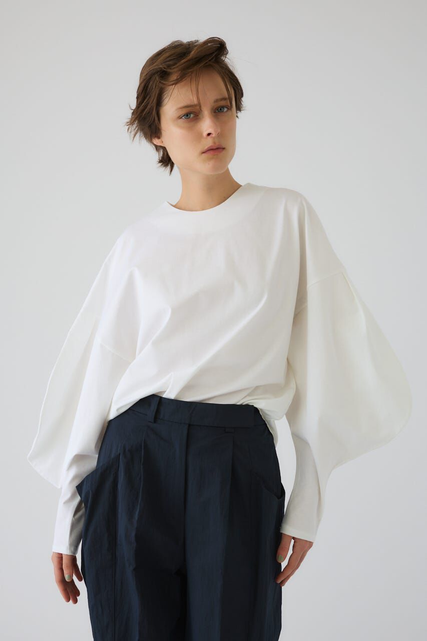 RIM.ARK 「Curved line cotton tops」|Tシャツ・カットソー|