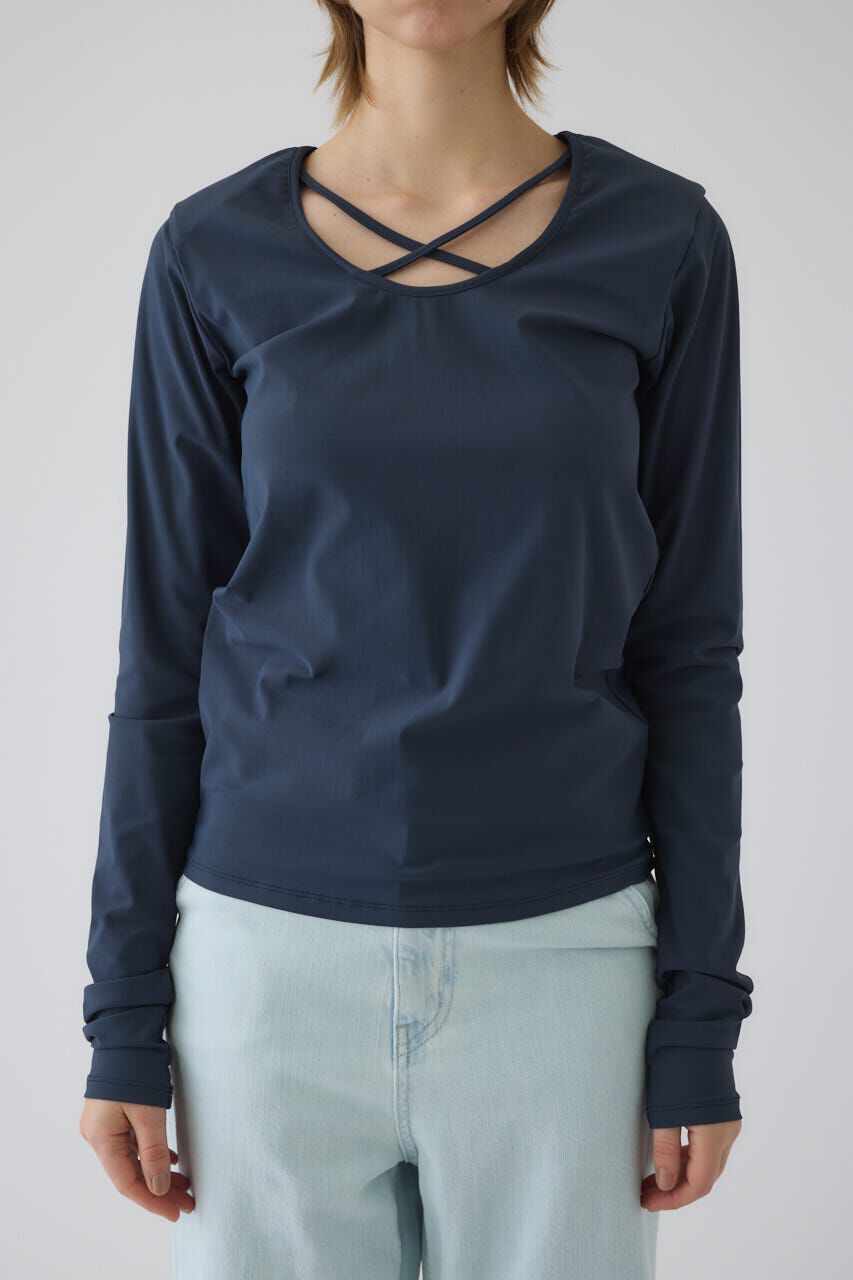 RIM.ARK 「Cross strap skin tops」|Tシャツ・カットソー|