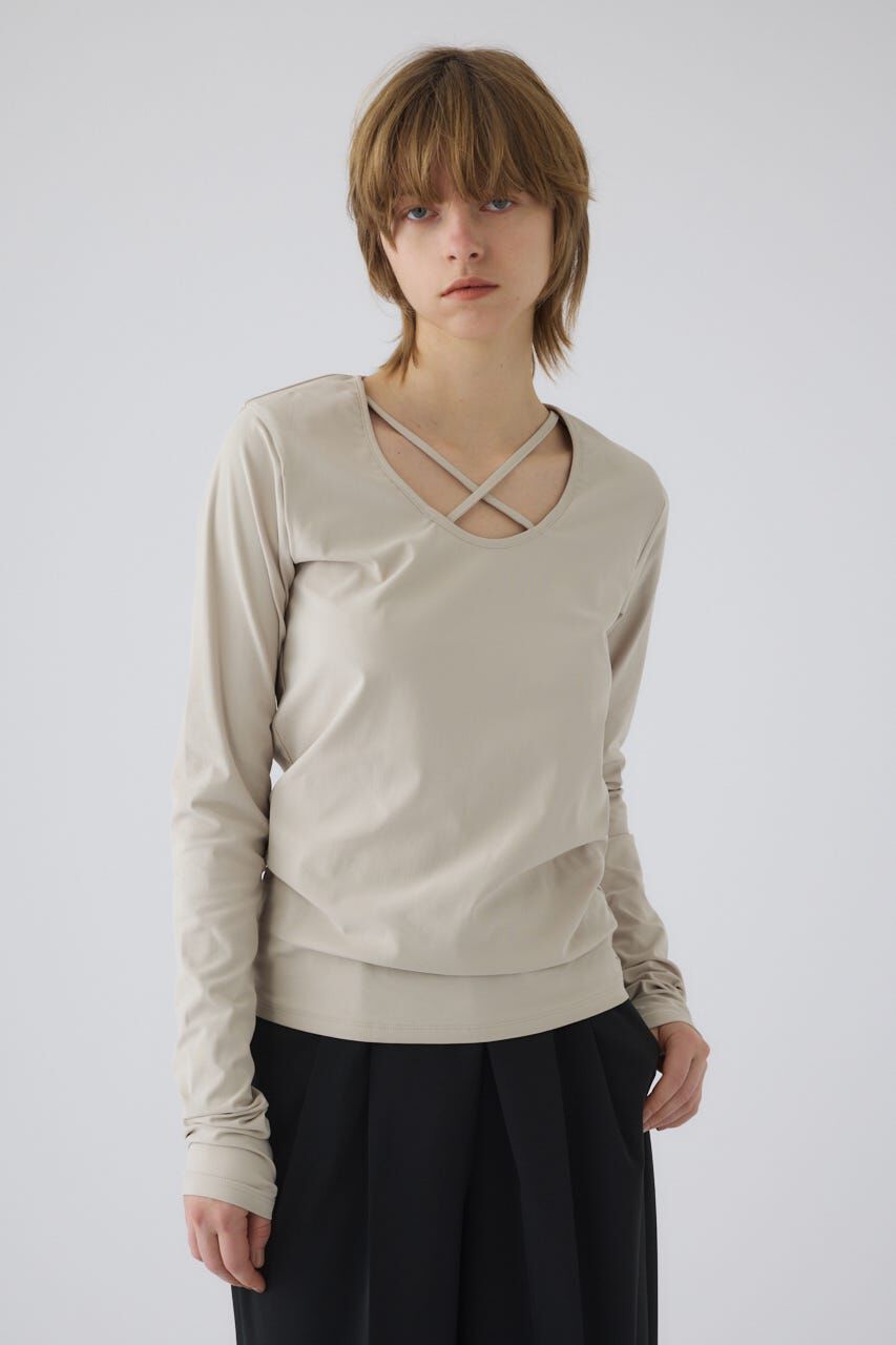 RIM.ARK 「Cross strap skin tops」|Tシャツ・カットソー|