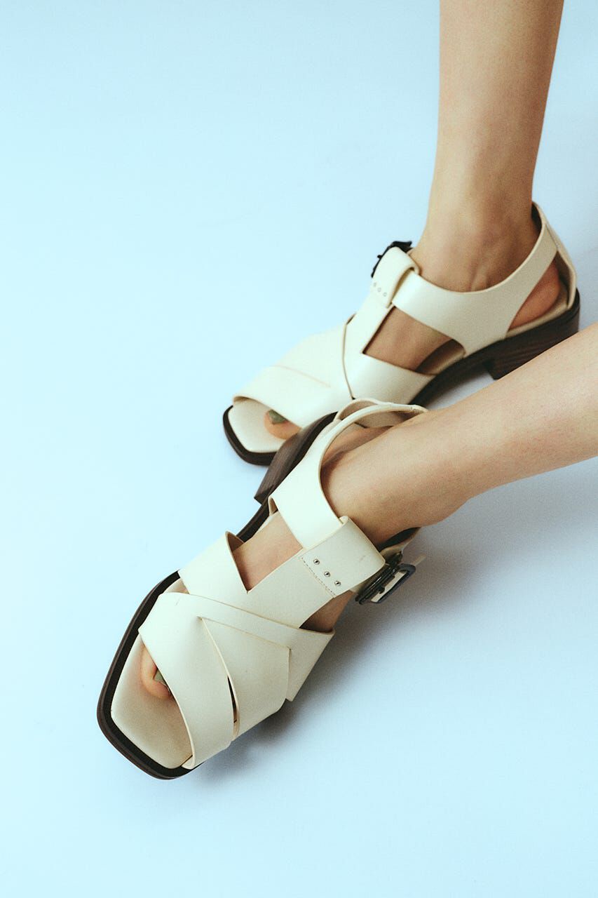 RIM.ARK 「Leather cage sandal」|サンダル|