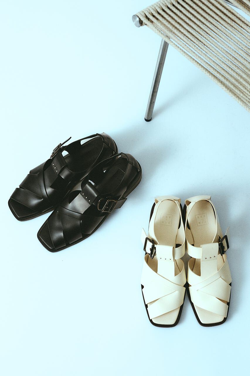 RIM.ARK 「Leather cage sandal」|サンダル|