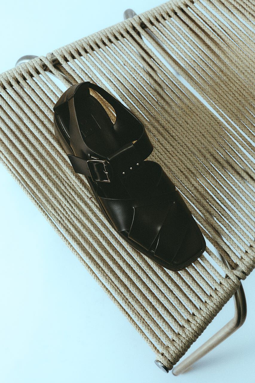 RIM.ARK 「Leather cage sandal」|サンダル|