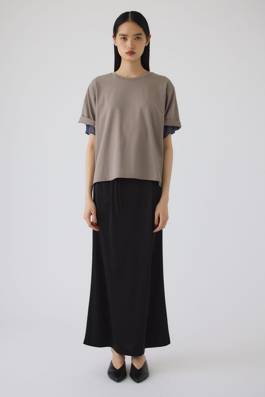 RIM.ARK 「Mesh layered sleeve tee」|Tシャツ・カットソー|