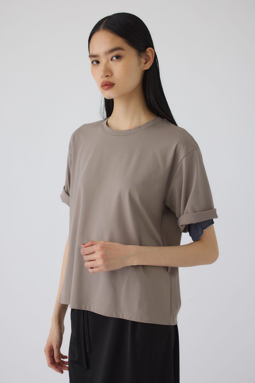 RIM.ARK 「Mesh layered sleeve tee」|Tシャツ・カットソー|