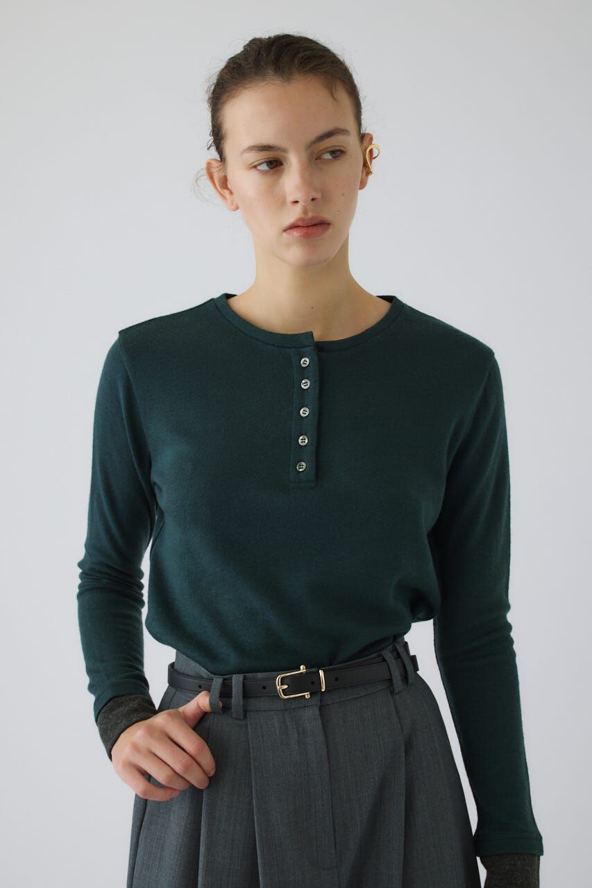 RIM.ARK 「Essential henley cut tops」|Tシャツ・カットソー|GRN