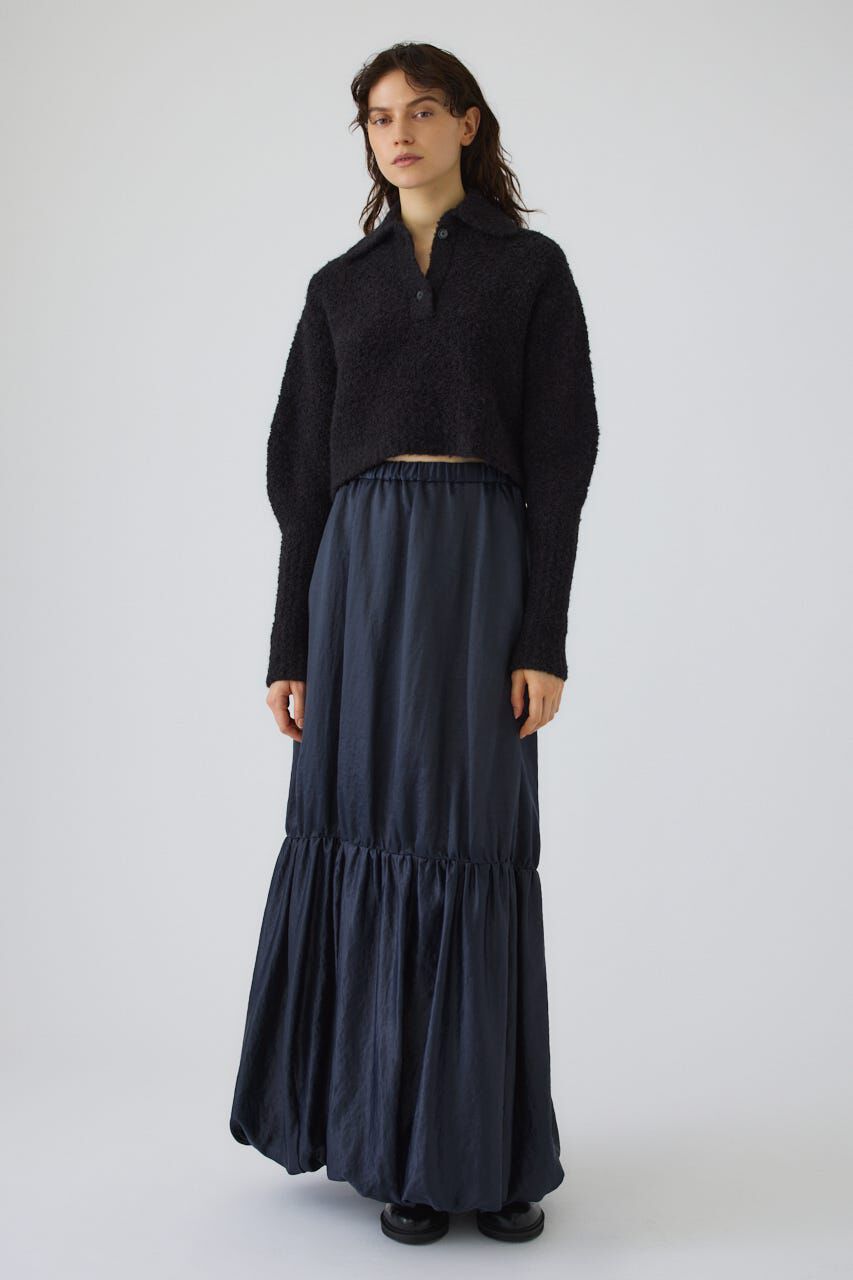 RIM.ARK 「Boucle short knit」|ニット・セーター|BLK
