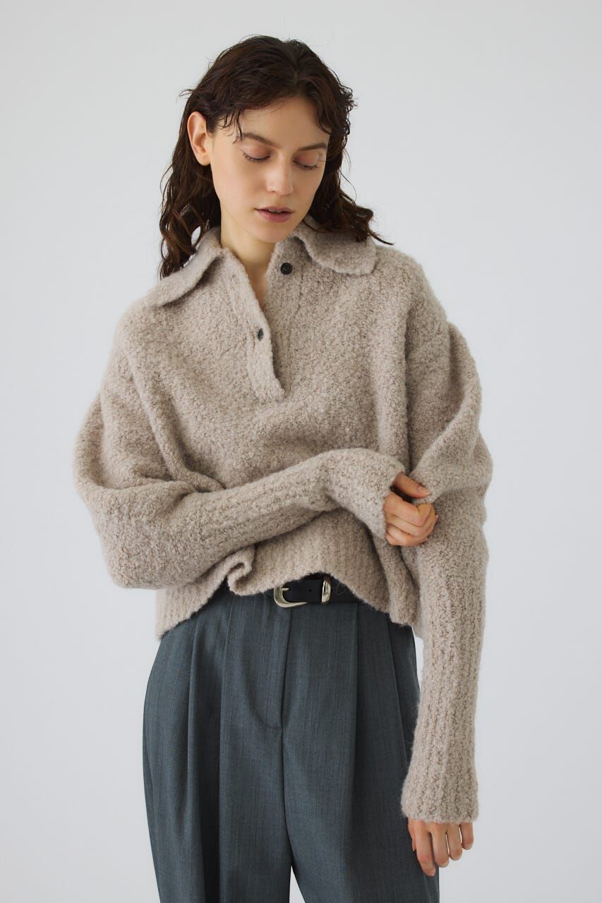 RIM.ARK 「Boucle short knit」|ニット・セーター|