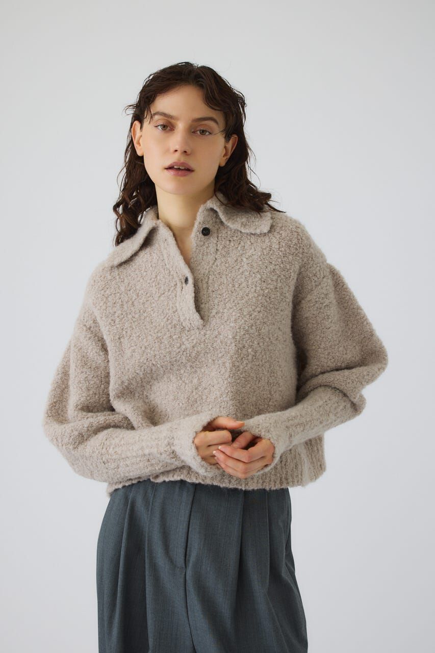 RIM.ARK 「Boucle short knit」|ニット・セーター|