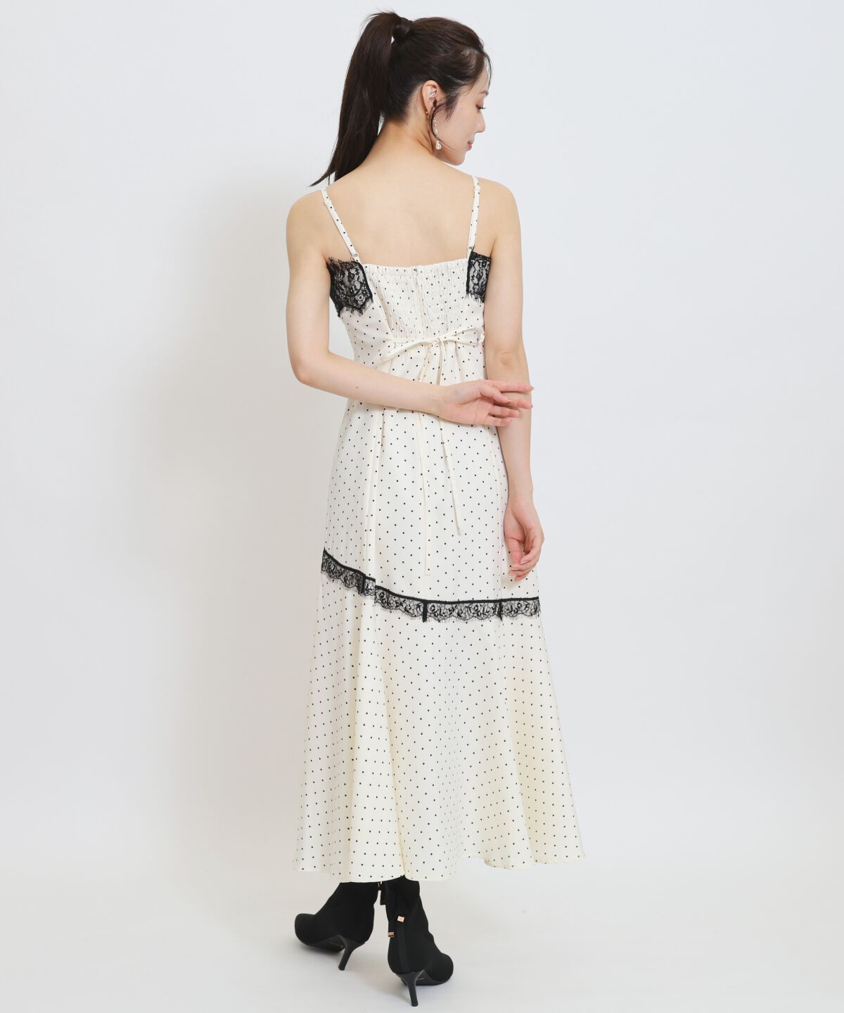 WILLSELECTION「レーストリムラッフルキャミワンピース」|ワンピース|