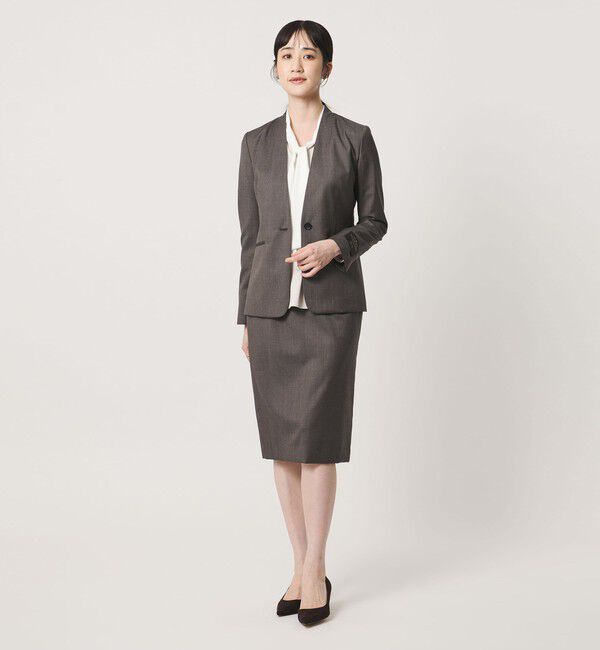 UNITED ARROWS「Vitale Barberis Canonico ノーラペル ジャケット」|ノーカラージャケット|