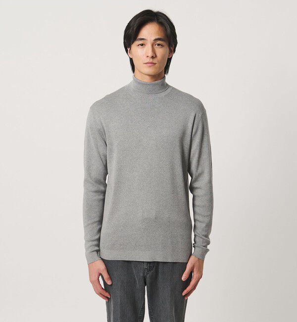 UNITED ARROWS「コットン/シルク ハイネック ニット」|ニット・セーター|