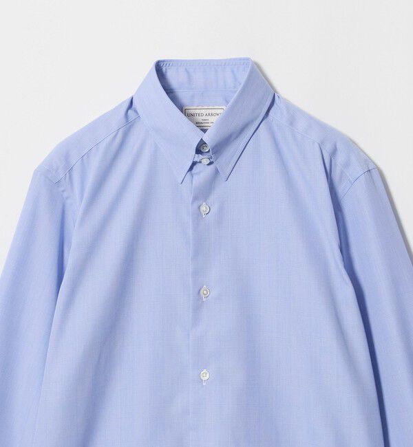UNITED ARROWS「イージーケア AG グレンプレイド タブカラーシャツ 抗菌防臭」|シャツ・ブラウス|