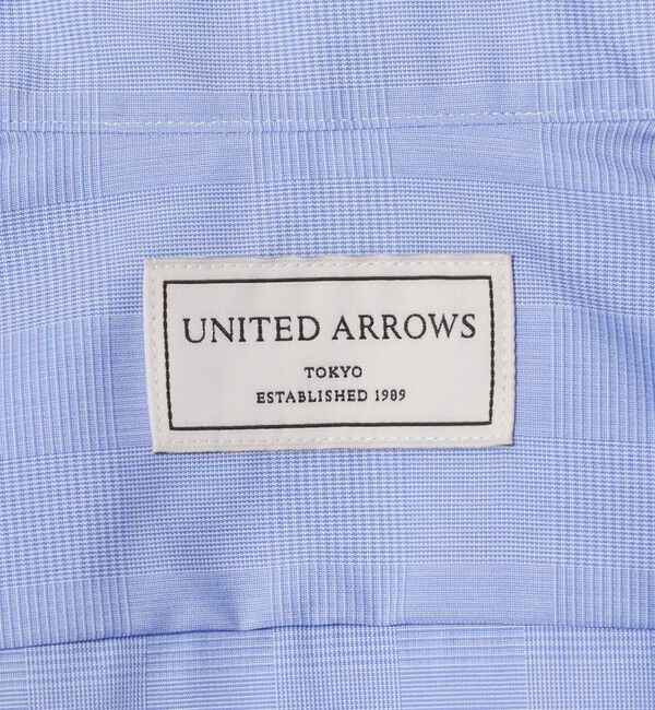 UNITED ARROWS「イージーケア AG グレンプレイド タブカラーシャツ 抗菌防臭」|シャツ・ブラウス|