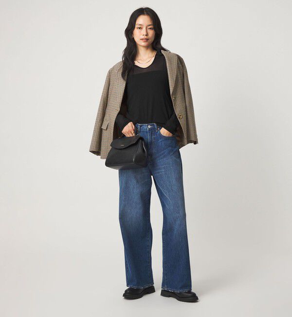 UNITED ARROWS green label relaxing「チュール シアー フード プルオーバー カットソー」|Tシャツ・カットソー|