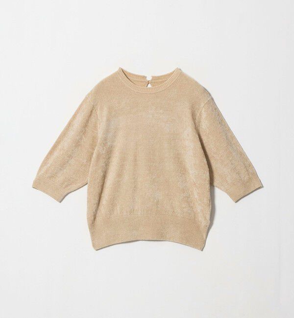 UNITED ARROWS green label relaxing「モール ハーフスリーブ ニット プルオーバー」|ニット・セーター|NATURAL