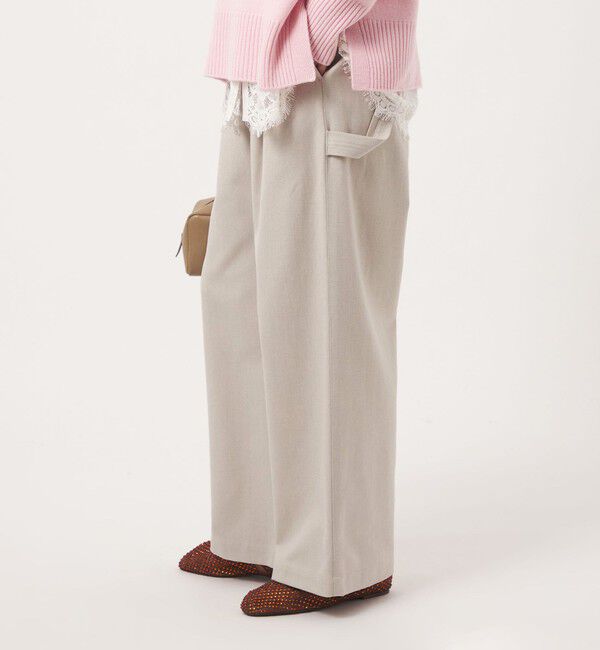 UNITED ARROWS green label relaxing「［size SHORTあり］メランジ カルゼ ワイド パンツ」|その他|