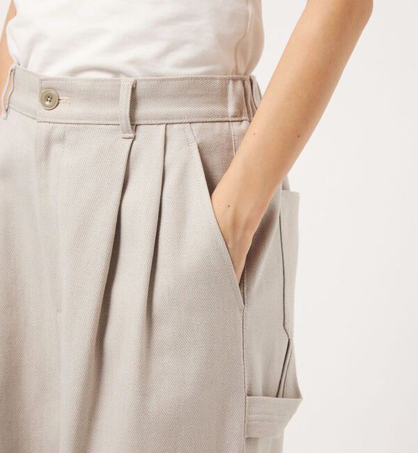 UNITED ARROWS green label relaxing「［size SHORTあり］メランジ カルゼ ワイド パンツ」|その他|