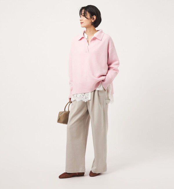 UNITED ARROWS green label relaxing「［size SHORTあり］メランジ カルゼ ワイド パンツ」|その他|