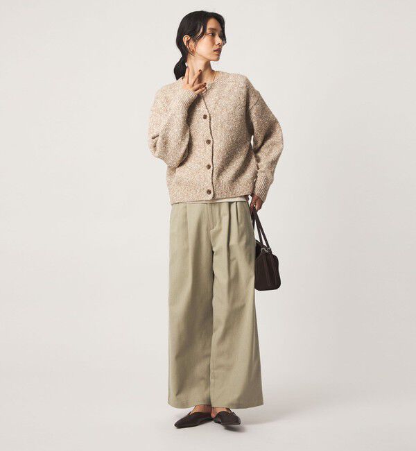 UNITED ARROWS green label relaxing「［size SHORTあり］メランジ カルゼ ワイド パンツ」|その他|