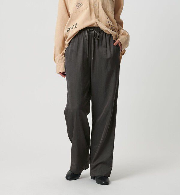 BEAUTY&YOUTH UNITED ARROWS「コットンレーヨンサテン ドローストワイドパンツ」|その他|