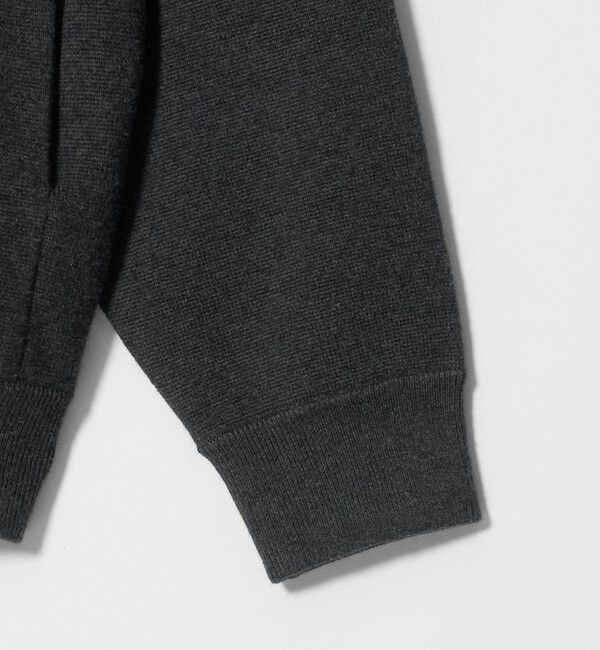BEAUTY&YOUTH UNITED ARROWS「コットン カシミヤ ミラノリブ スウェットライク ニット パーカー」|ニット・セーター|