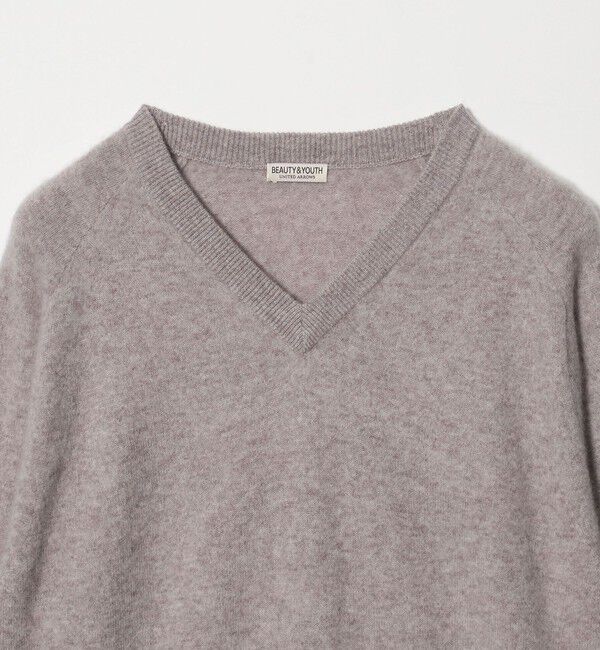 BEAUTY&YOUTH UNITED ARROWS「ミンク フィニッシュ ウール Vネック ニット」|ニット・セーター|