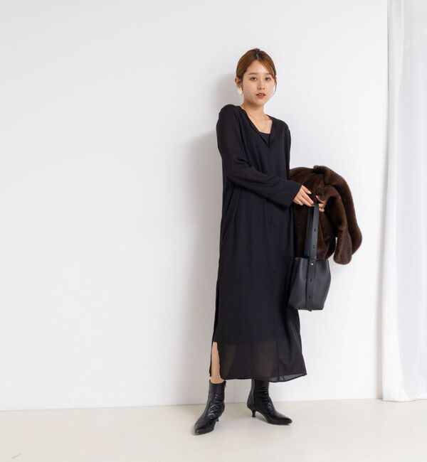 Rie Miller「カフタンシフォンワンピース」|ワンピース|