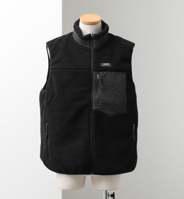 NOLLEY'S goodman「【TAION/タイオン】MOUNTAIN  R/S DOWN&times;BOA Hi-NECK VEST 26AW」|ダウンベスト・ベスト|ブラック