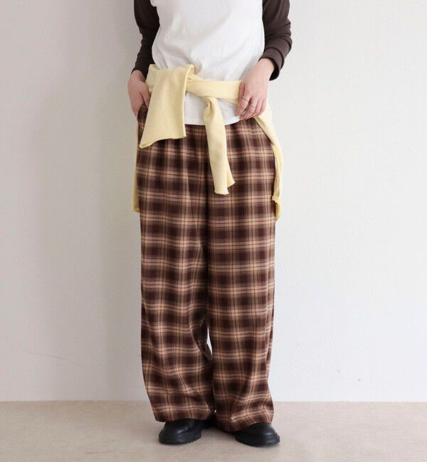 fredy emue「チェック柄ワイドパンツ」|その他|