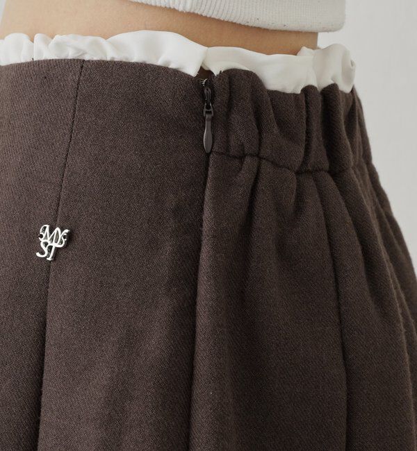  「ワイドプリーツミニスカパン」|スカート|