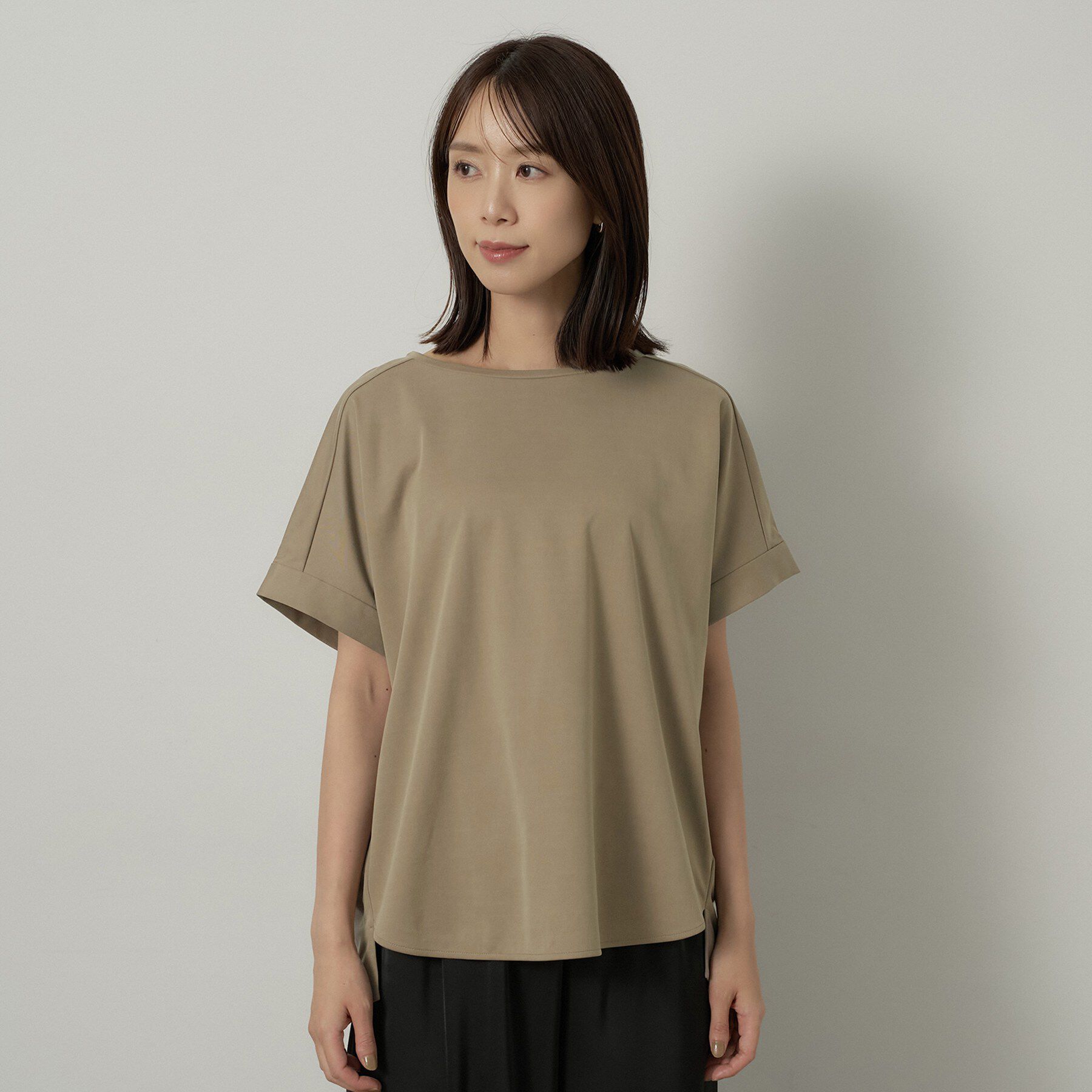 UNTITLED「【秋めきリラクシー/セットアップ可】ヴィンテージライクドルマンカットソー」|Tシャツ・カットソー|