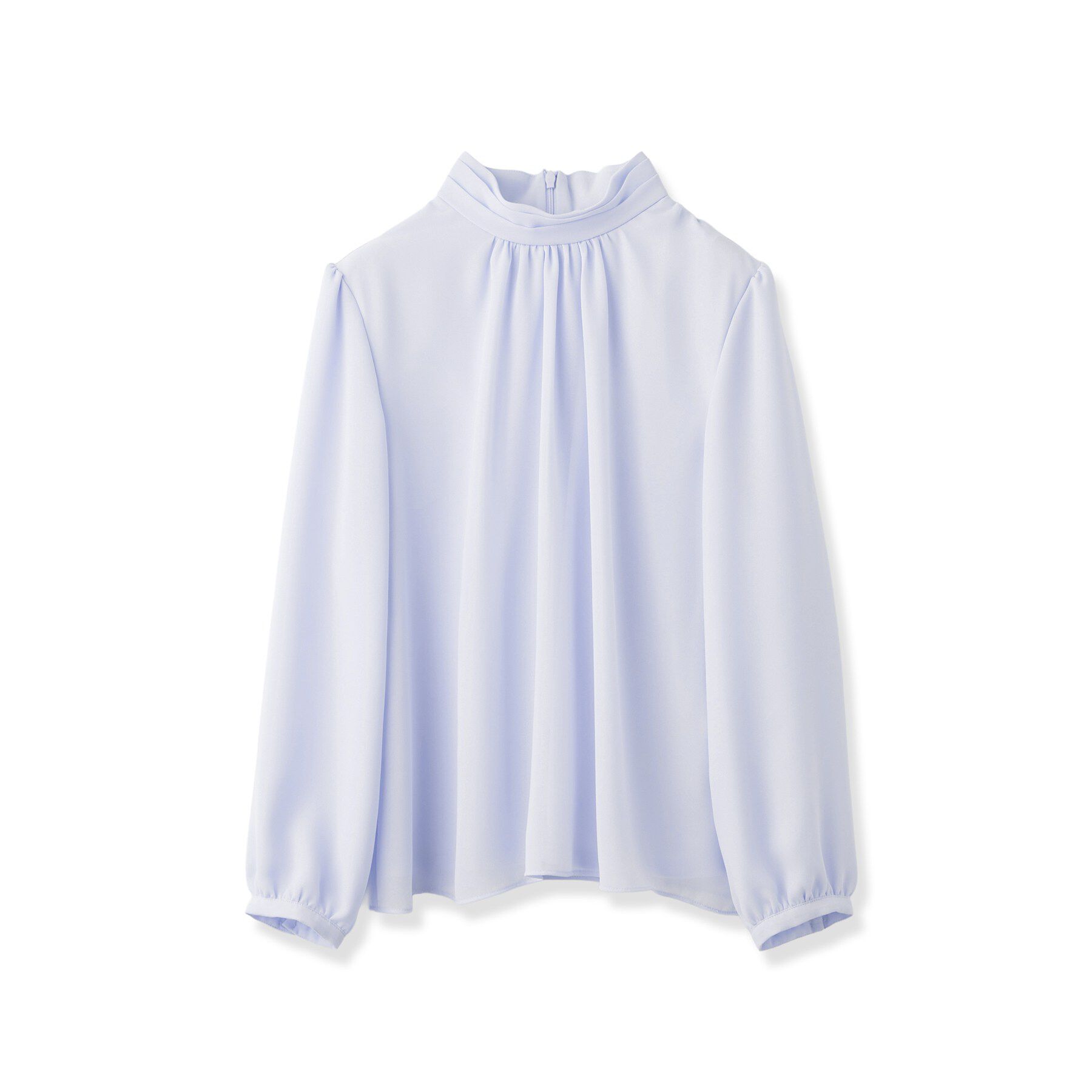 Reflect「【SS-4Lサイズ／通勤／セレモニー】プチハイネック シフォンブラウス」|シャツ・ブラウス|