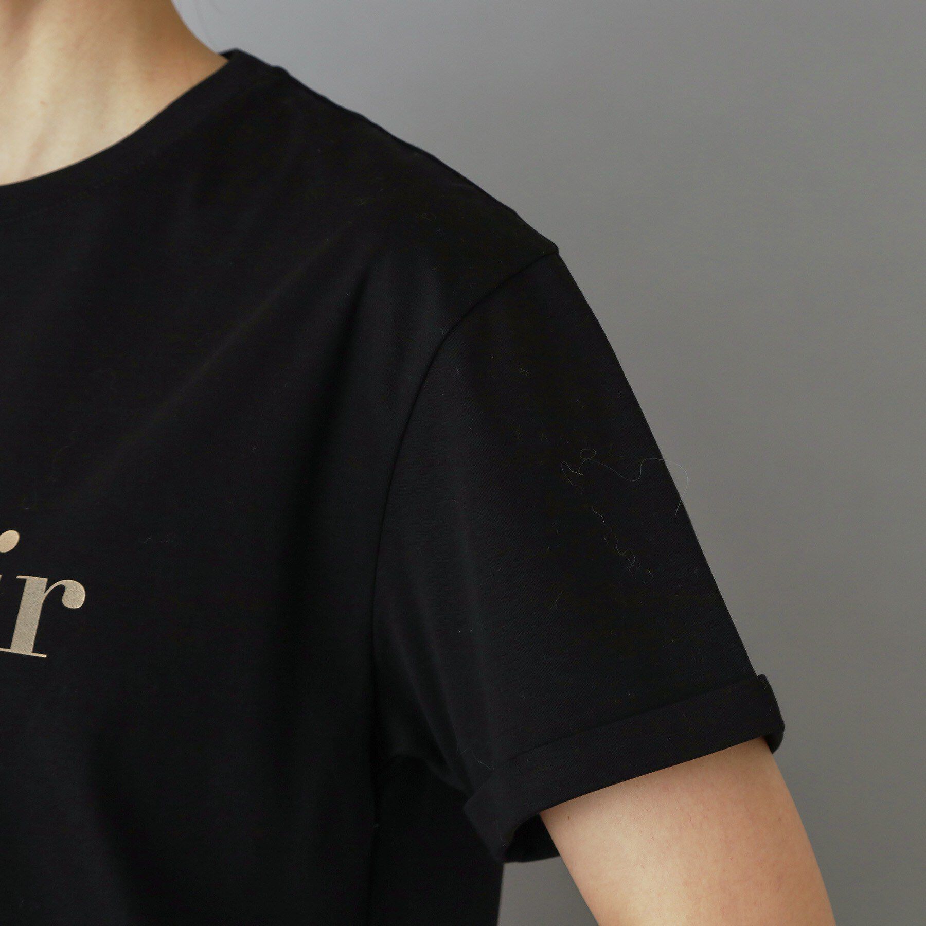 DRESSTERIOR「【接触冷感／抗菌防臭／消臭】アイスクリアコットン Bonsoir ロゴTシャツ」|Tシャツ・カットソー|