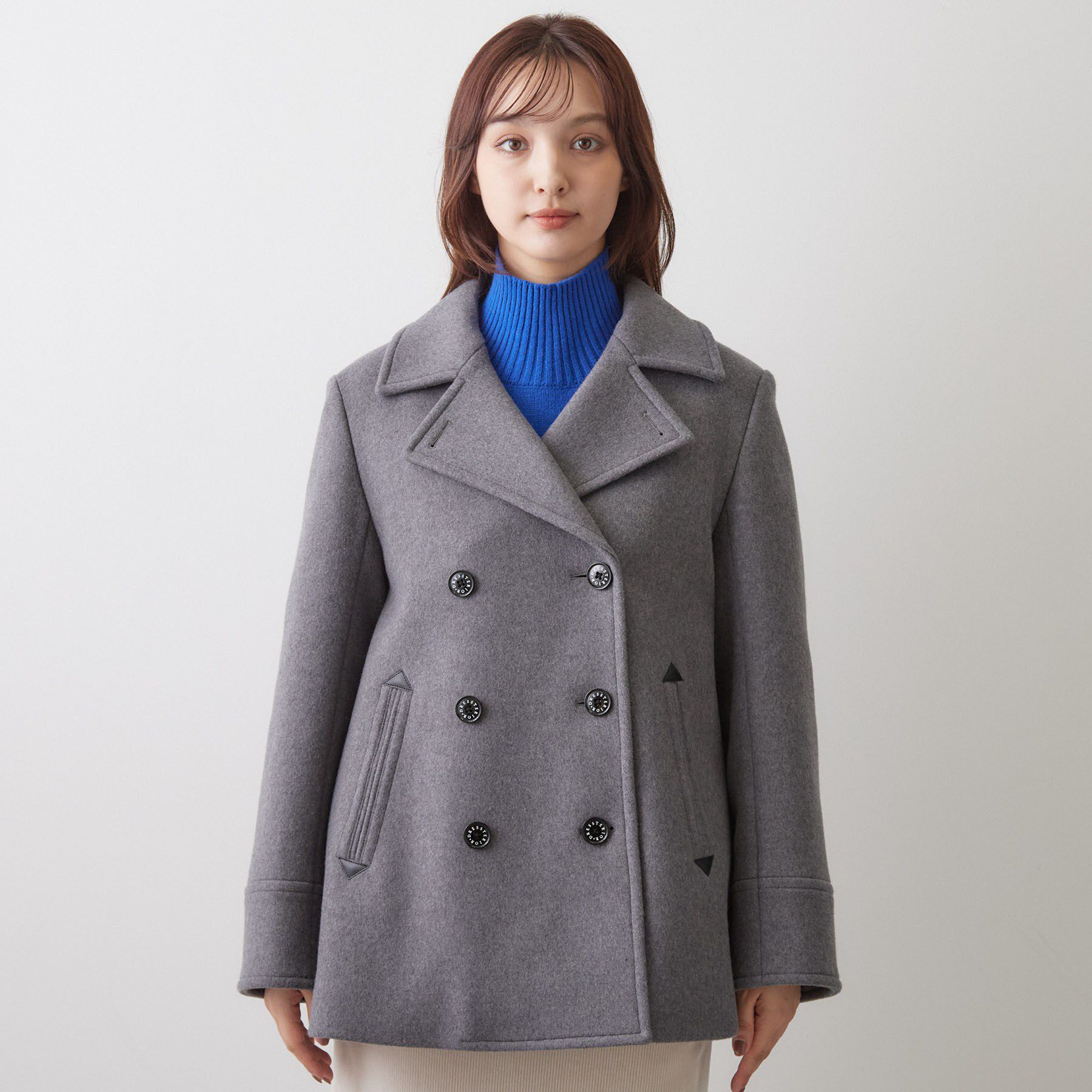 DRESSTERIOR「【上品】Super140 AラインPコート」|ピーコート|