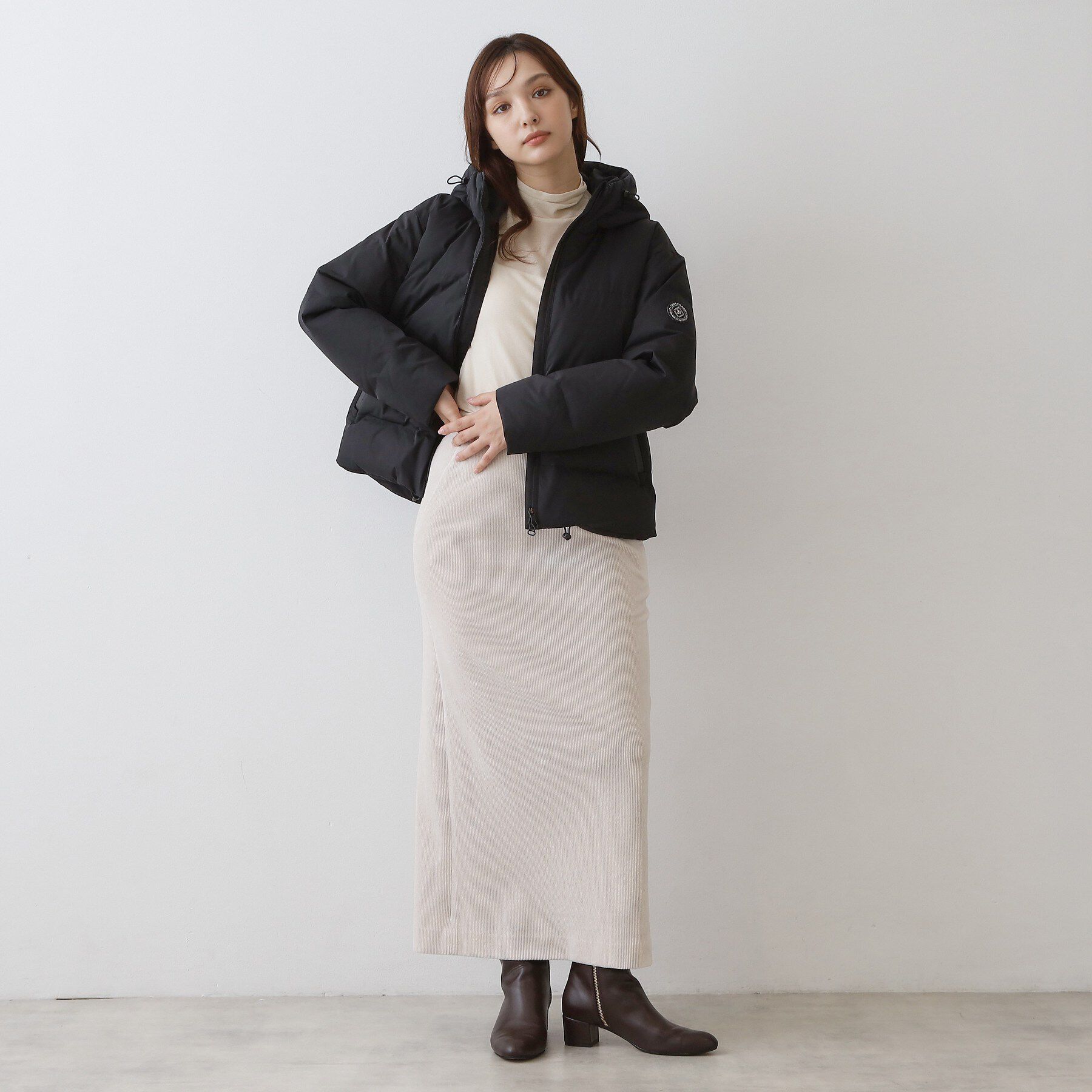 DRESSTERIOR「【人気】フーデットダウンブルゾン」|ブルゾン・スタジャン|