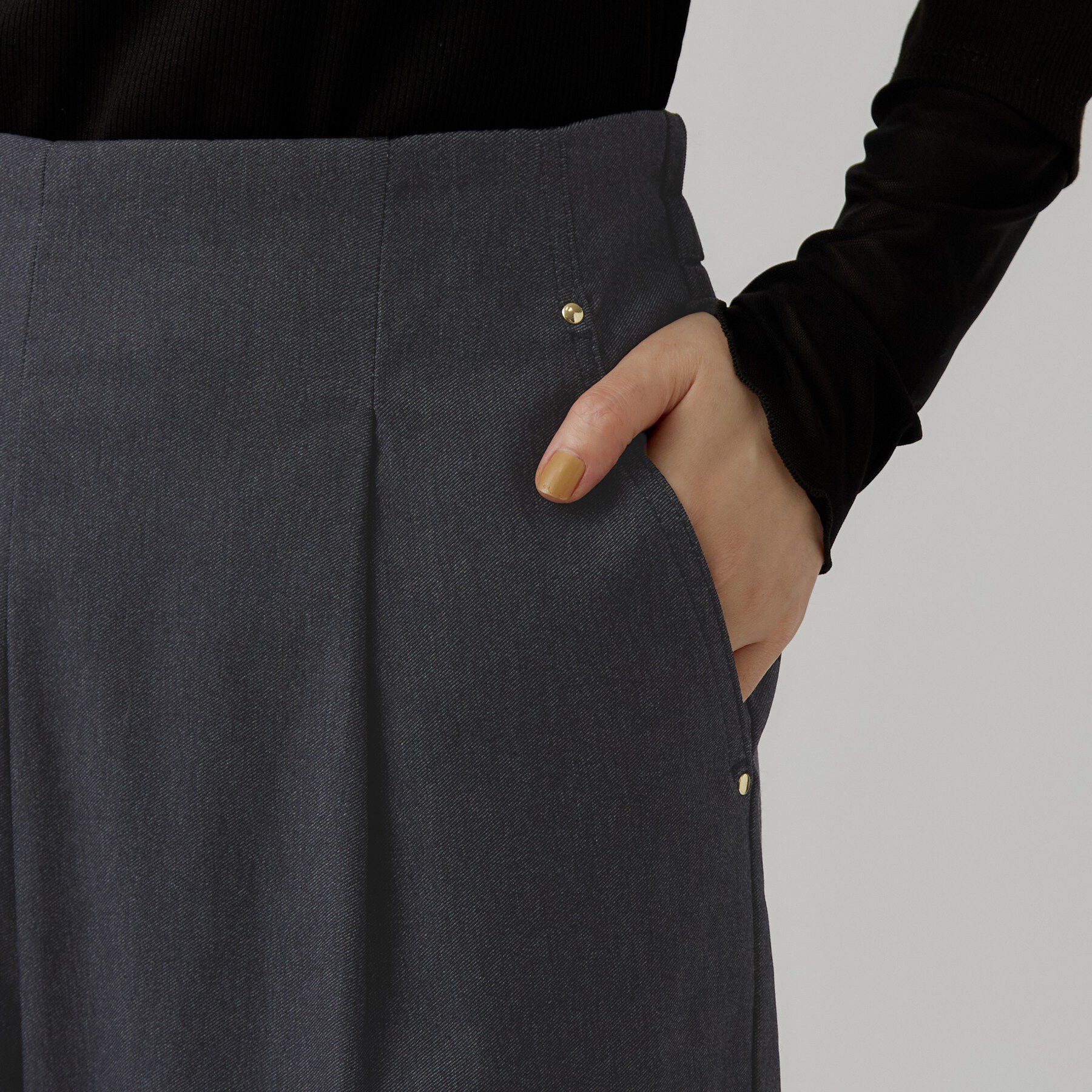 grove「【裏起毛】ハイパーストレッチワイドパンツ」|その他|