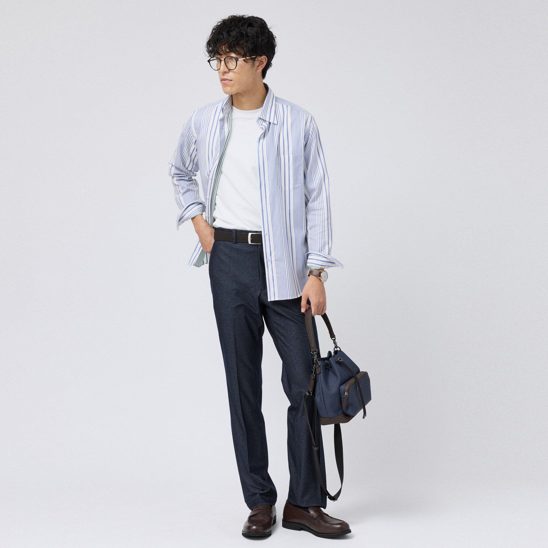 TAKEO KIKUCHI「【Made in JAPAN】 リバーストライプ シャツ」|シャツ・ブラウス|