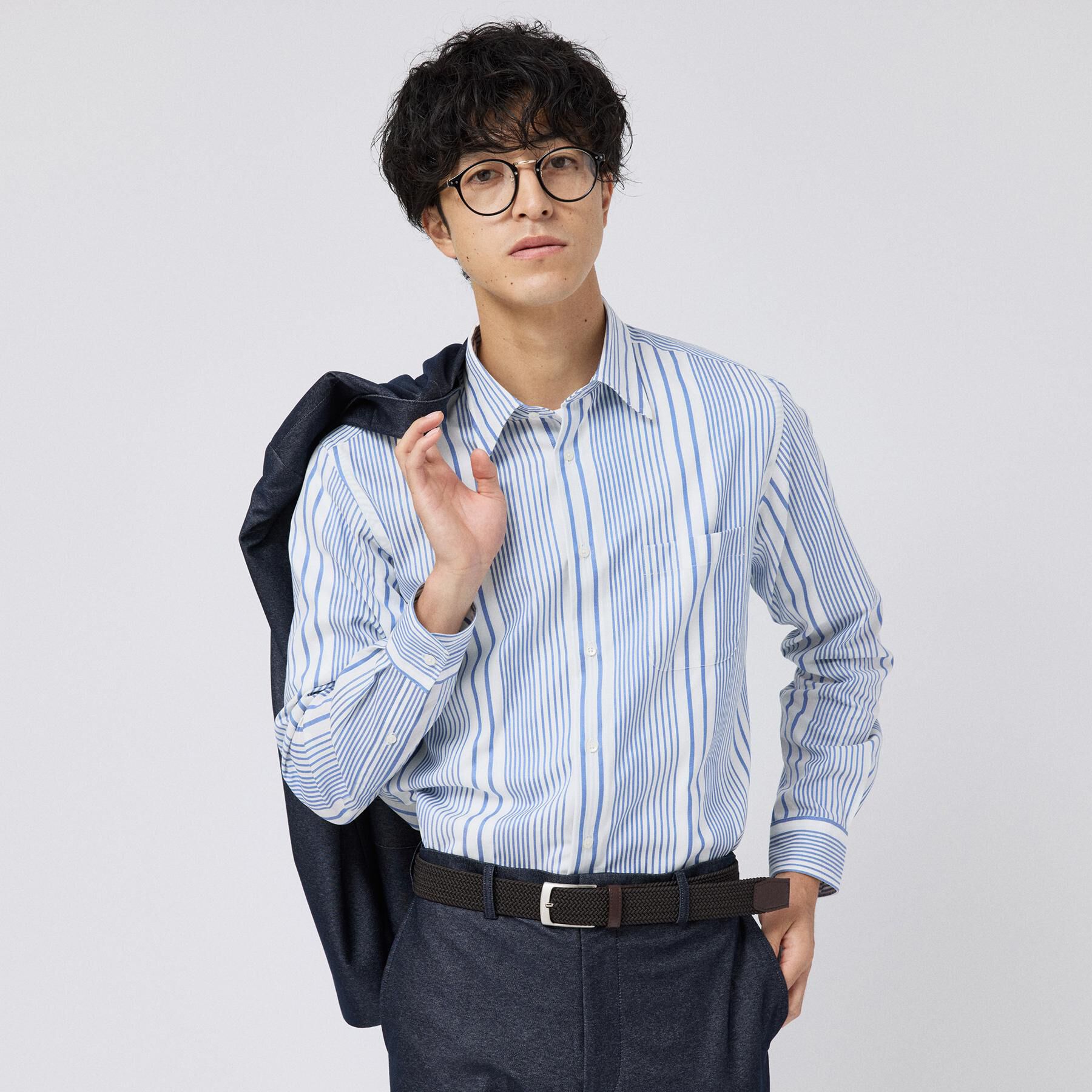 TAKEO KIKUCHI「【Made in JAPAN】 リバーストライプ シャツ」|シャツ・ブラウス|