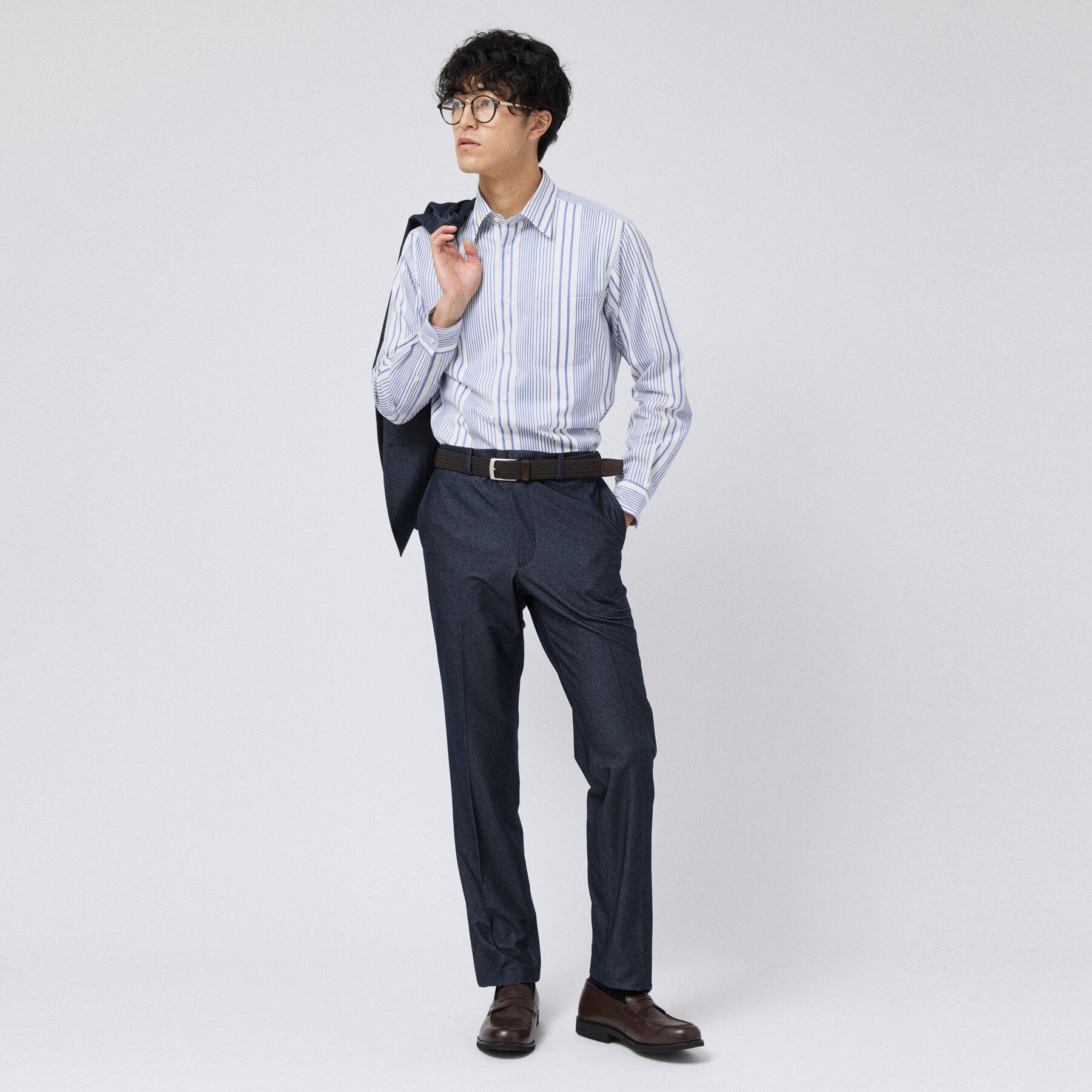 TAKEO KIKUCHI「【Made in JAPAN】 リバーストライプ シャツ」|シャツ・ブラウス|
