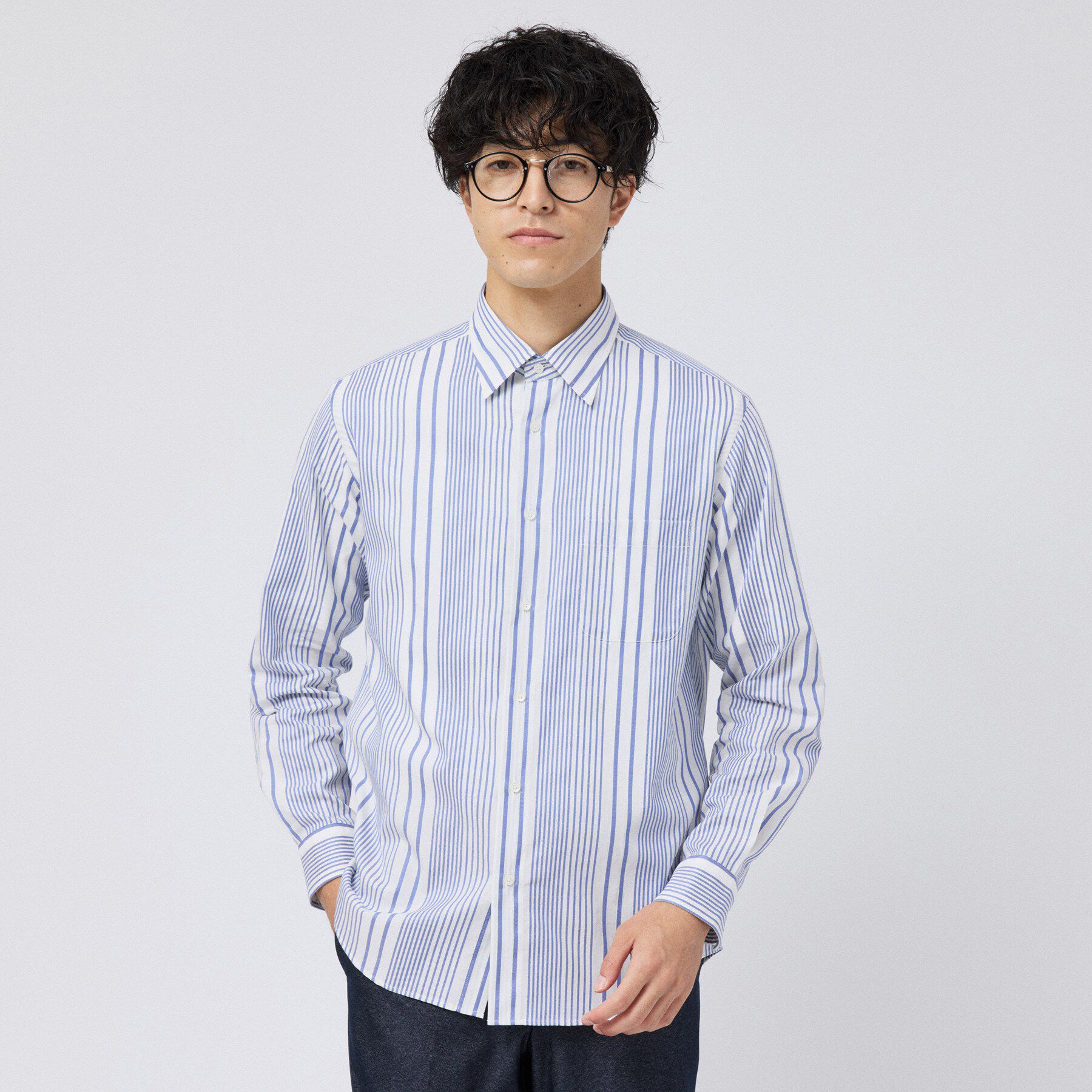 TAKEO KIKUCHI「【Made in JAPAN】 リバーストライプ シャツ」|シャツ・ブラウス|