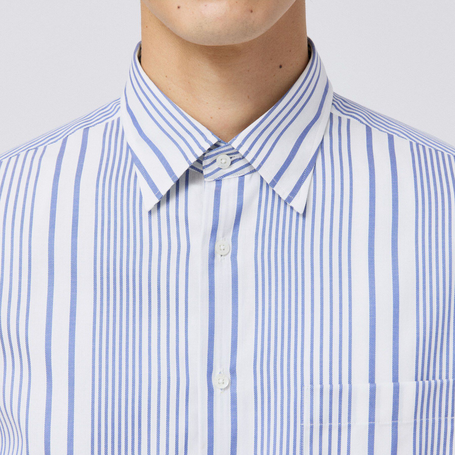 TAKEO KIKUCHI「【Made in JAPAN】 リバーストライプ シャツ」|シャツ・ブラウス|
