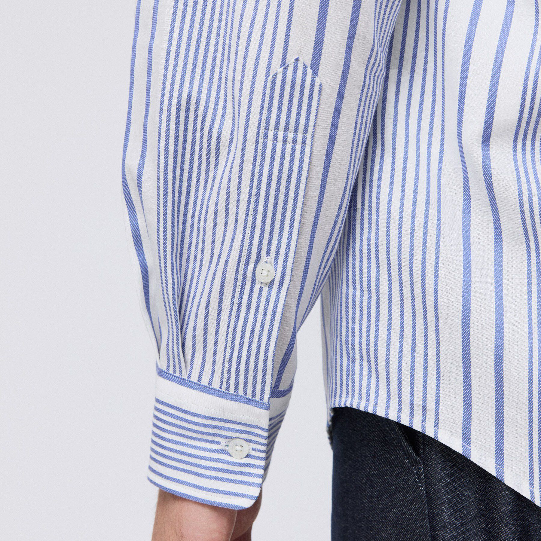 TAKEO KIKUCHI「【Made in JAPAN】 リバーストライプ シャツ」|シャツ・ブラウス|