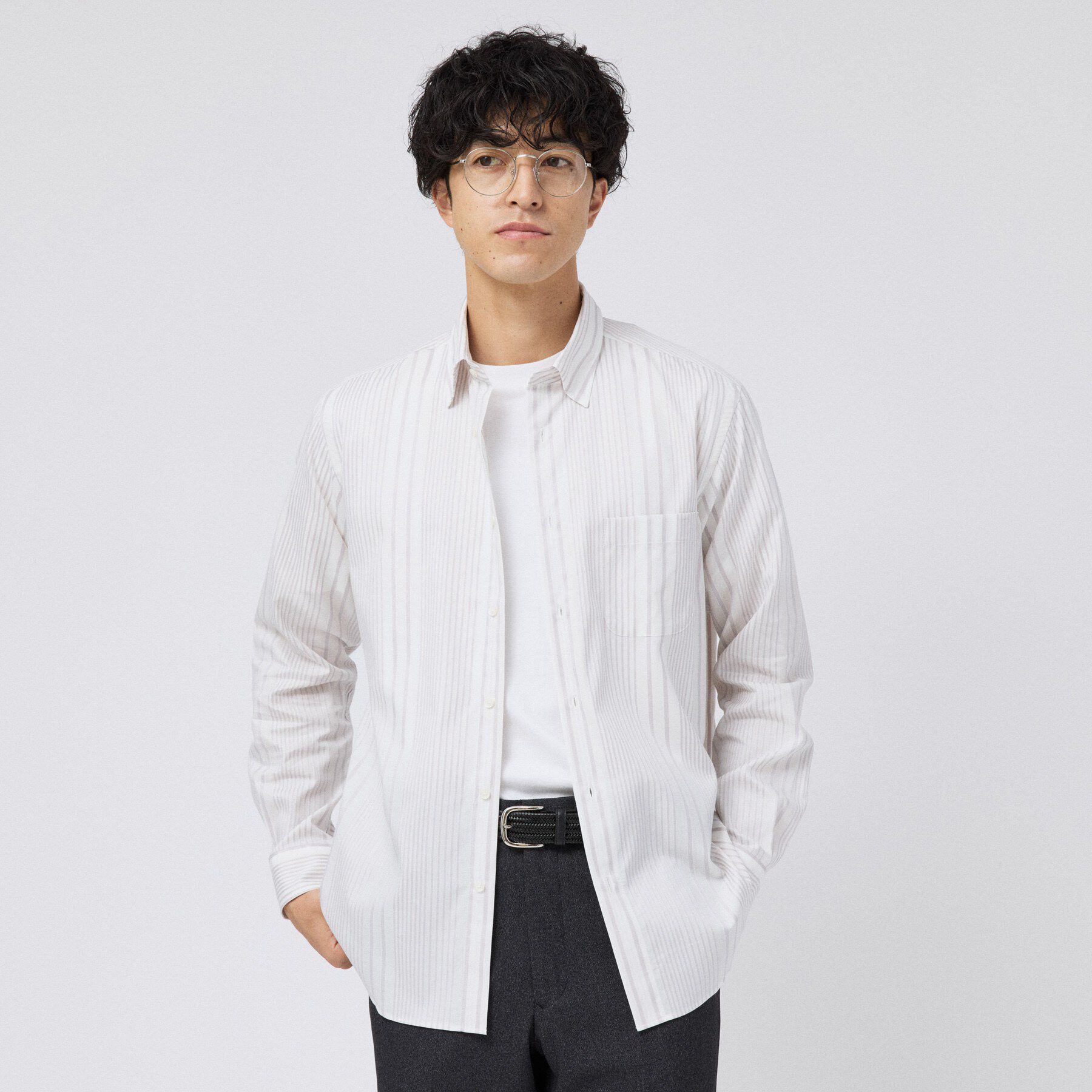 TAKEO KIKUCHI「【Made in JAPAN】 リバーストライプ シャツ」|シャツ・ブラウス|