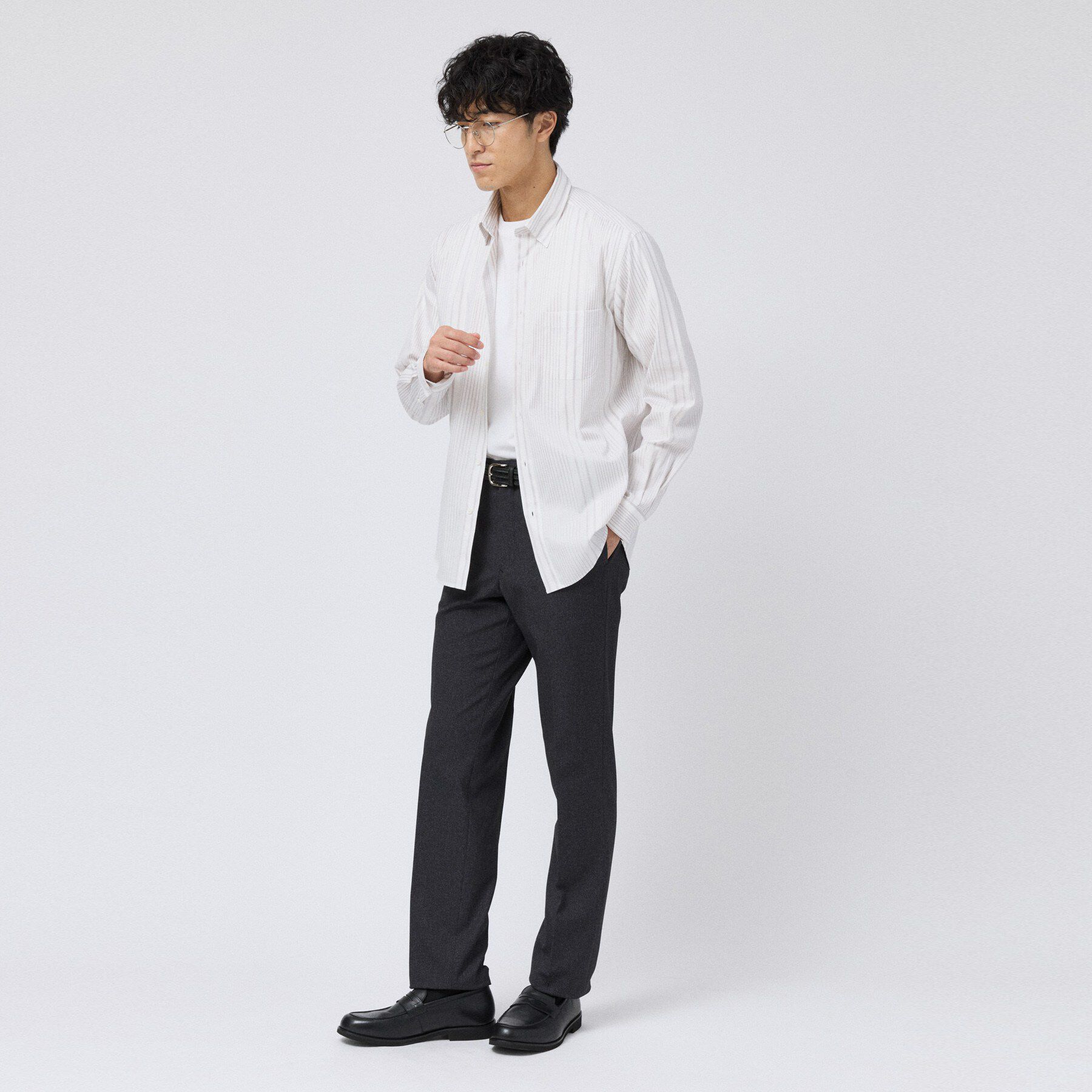 TAKEO KIKUCHI「【Made in JAPAN】 リバーストライプ シャツ」|シャツ・ブラウス|