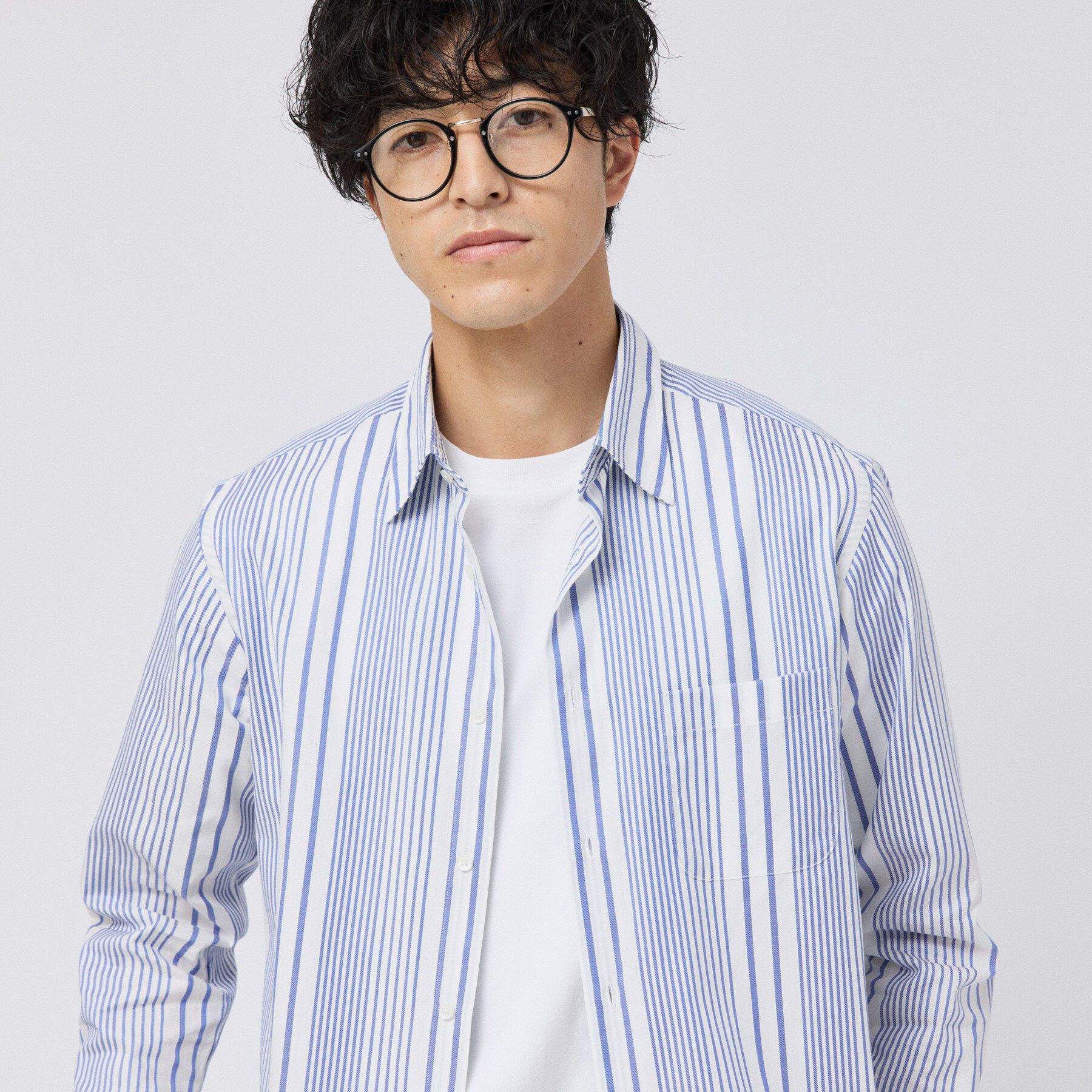 TAKEO KIKUCHI「【Made in JAPAN】 リバーストライプ シャツ」|シャツ・ブラウス|