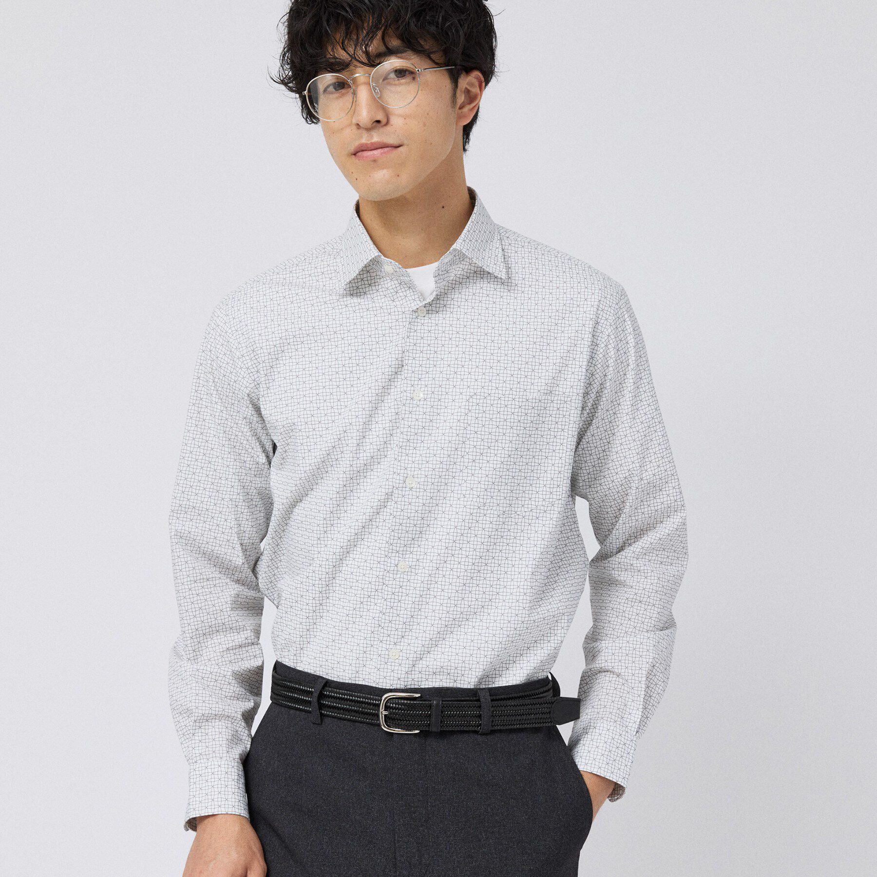 TAKEO KIKUCHI「【Made in JAPAN】 小紋プリント シャツ」|シャツ・ブラウス|